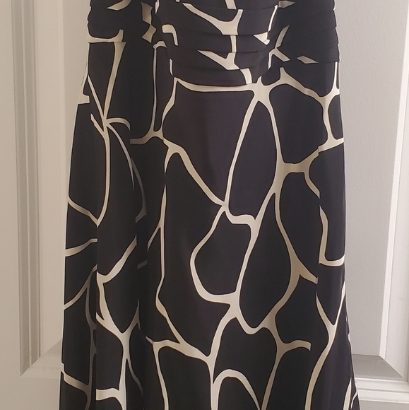 ANN TAYLOR 100% Silk Giraffe Print Halter Dress Size 0. - Picture 15 of 16